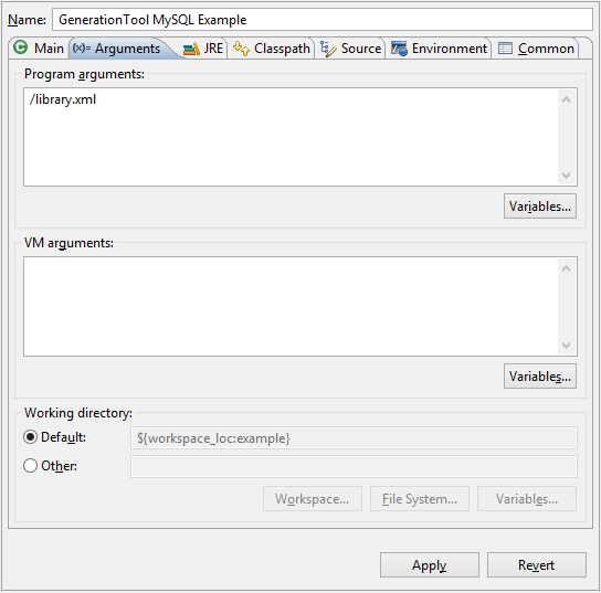 Eclipse configuration